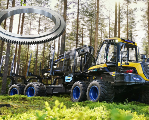 Precision forestry slewing bearings